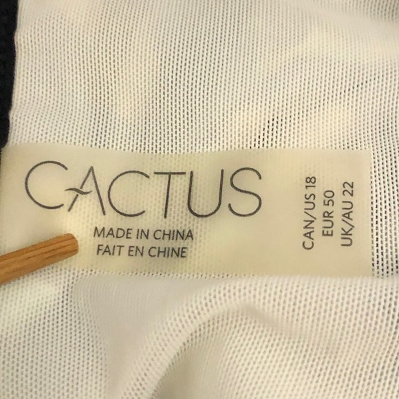 Womens Blue, Black, White Swimsuit. Size 18. By: Cactus. Like New. - Picture 4 of 9